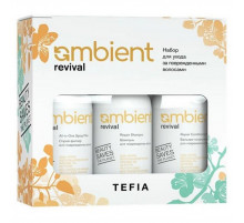 TEFIA Ambient Набор для ухода за поврежденными волосами / Revival Damage Hair Care Kit, 250 мл x 3