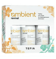 TEFIA Ambient Набор для ухода за поврежденными волосами / Revival Damage Hair Care Kit, 250 мл x 3