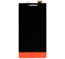 Дисплей для HTC Windows Phone 8S (A620e) черный + красный