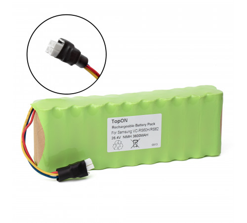 Аккумулятор для робота-пылесоса Samsung VC-RS60, VC-RS60H, VC-RS62, VC-RS62H Hauzen Series. 26.4V 3600mAh Ni-MH. PN: DJ96-0079A.