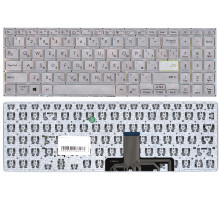 Клавиатура для ноутбука Asus S533F серебристая