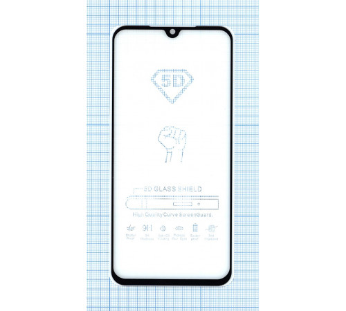 Защитное стекло Полное покрытие для Huawei Y5 (2019) черное
