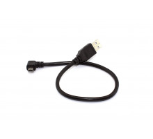 Кабель USB  Type A на Mini USB угол вправо 0,25 м