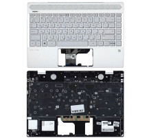 Клавиатура для ноутбука HP Pavilion 13-AN топкейс серебро