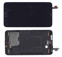 Модуль (матрица + тачскрин) для Samsung Galaxy Mega 7.0 SM-T2558 черный с рамкой