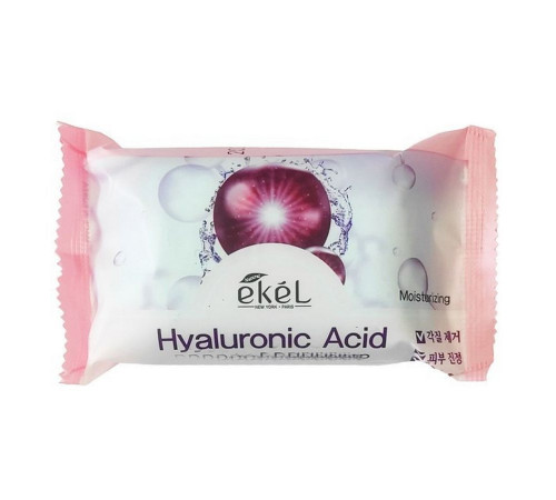 Ekel Мыло косметическое с гиалуроновой кислотой / Peeling Soap Hyaluronic Acid, 150 г