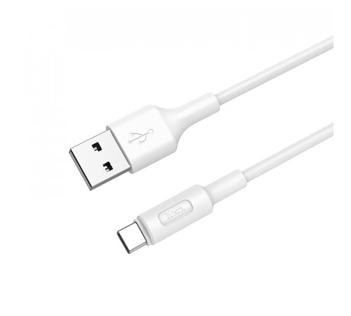 Кабель USB HOCO X25 Soarer для Type-C, 2А, длина 1м, белый