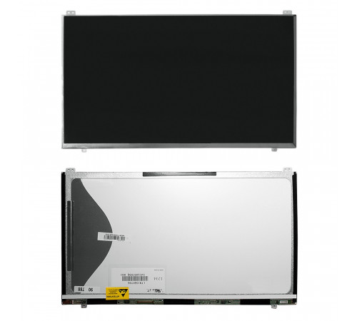 Матрица для ноутбука 15.6" 1600x900 HD+, 40 pin LVDS, Slim, LED, TN, крепления сверху/снизу (уши), матовая. PN: LTN156KT06-801.