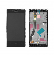 Дисплей, матрица и тачскрин для смартфона Nokia Lumia 720, 4.3" 480x800, A+. Черный.