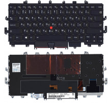 Клавиатура для ноутбука  Lenovo Thinkpad Yoga X1 1st Gen 2016 черная с рамкой и подсветкой