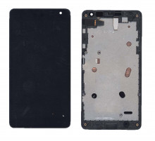 Дисплей для Microsoft Lumia 535 1607 черный с рамкой