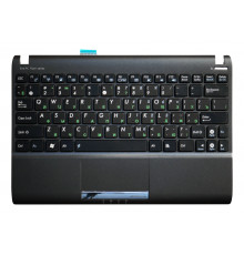 Клавиатура для ноутбука Asus Eee PC 1025, 1025C, 1025CE, 1060 черная, верхняя панель в сборе (черная)