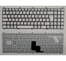 Клавиатура для ноутбука DNS 0123975, C4500, Clevo W765, MP-08J46SU-430 белая, без рамки