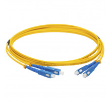 Патч-корд оптический LANMASTER, LSZH, дуплексный, SC/UPC-SC/UPC, SM, 1.0 м LAN-2SC-2SC/SU-1.0