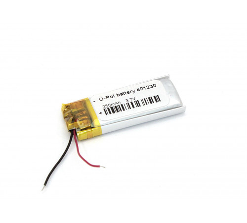 Аккумулятор Li-Pol (батарея) 4*12*30мм 2pin 3.7V/110mAh