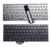 Клавиатура для ноутбука Asus F102B, F102BA, X102B, X102BA черная, без рамки