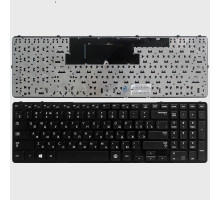 Клавиатура для ноутбука Samsung NP350E5C, NP355E5C, NP365E5C черная, с рамкой