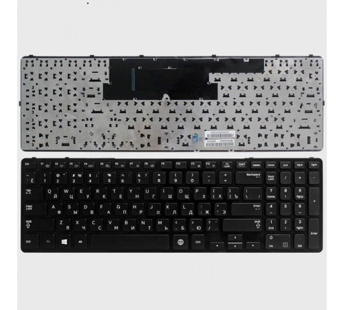 Клавиатура для ноутбука Samsung NP350E5C, NP355E5C, NP365E5C черная, с рамкой