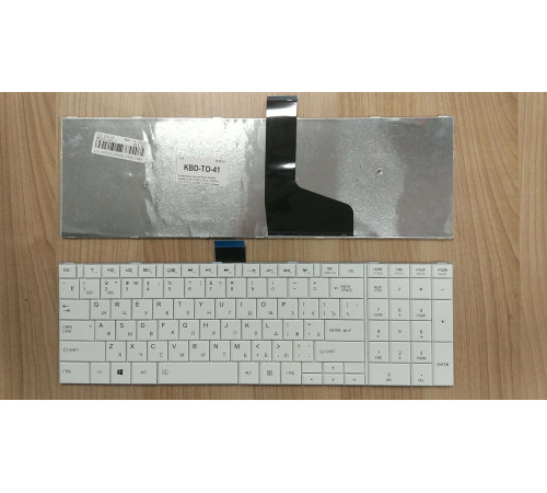 Клавиатура для ноутбука Toshiba Satellite C50, C50D, C50-A, C50D-A, C55, C55-A, C55DT, C55DT-A белая