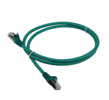 Патч-корд RJ45 - RJ45, 4 пары, S/FTP, категория 6A, 2 м, зеленый, LSZH, LANMASTER LAN-PC45/S6A-2.0-GN