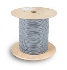 Cabeus UTP-1P-Cat.5e-SOLID Кабель витая пара (UTP), категория 5e, 1 пара (24 AWG), одножильный (solid), серый (500 м)