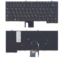 Клавиатура для ноутбука Dell Latitude E7000, E7240, E7440 черная, с джойстиком