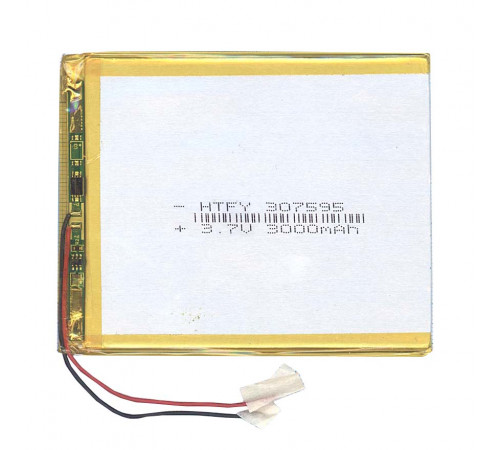 Аккумулятор Li-Pol (батарея) 3*75*95мм 2pin 3.7V/3000mAh