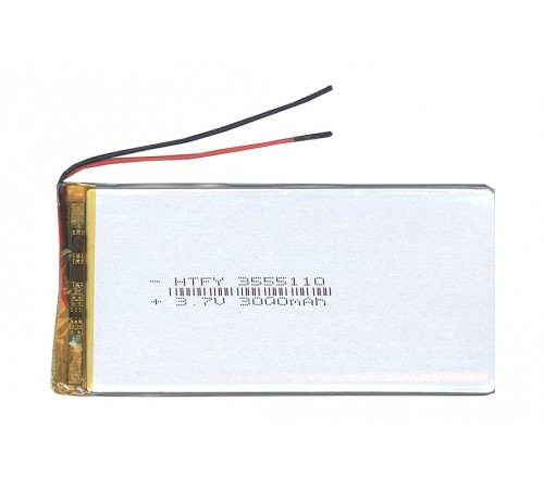 Аккумулятор Li-Pol (батарея) 3.5*55*110мм 2pin 3.7V/3000mAh