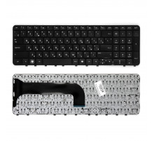 Клавиатура для ноутбука HP Pavilion M6-1000, Envy M6-1000, M6-1100er, M6-1220er Series. Плоский Enter. Черная, с черной рамкой. PN: PK130U92B06.