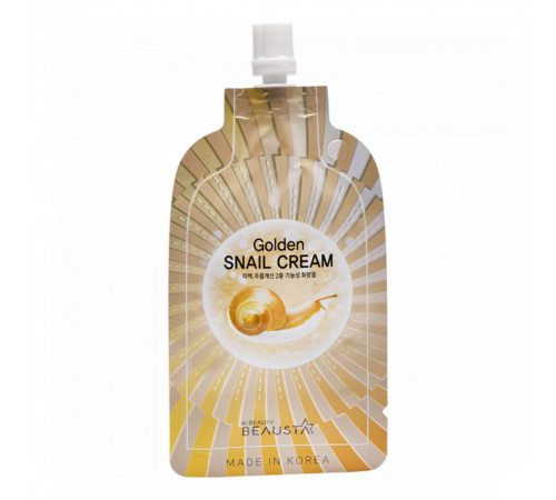 Beausta Крем для лица регенерирующий с муцином улитки / Golden Snail Cream, 15 мл