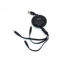 Кабель Baseus Little Octopus 3-in-1 Lightning+USB-C+micro-USB (1,2 метра) чёрный