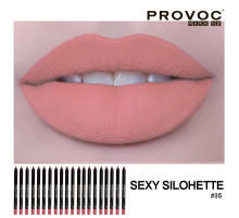 Provoc Гелевая подводка в карандаше для губ, №35 / Semi-Permanent Gel Lip Liner, Sexy Silohette