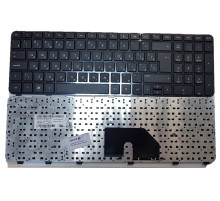 Клавиатура для ноутбука HP Pavilion DV6-6000 черная, рамка глянцевая