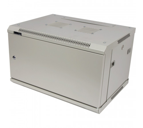 Шкаф настенный Pro 15U 600x600, металлическая дверь, TWT-CBWPM-15U-6x6-GY