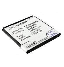 Аккумулятор CS-AP280SL SBP-28 для Asus A66, T20  3.7V / 1500mAh / 5.55Wh