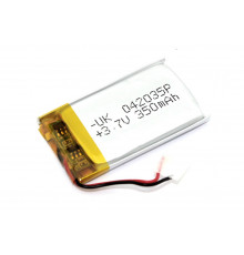 Аккумулятор Li-Pol (батарея) 4*20*35мм 2pin 3.7V/350mAh