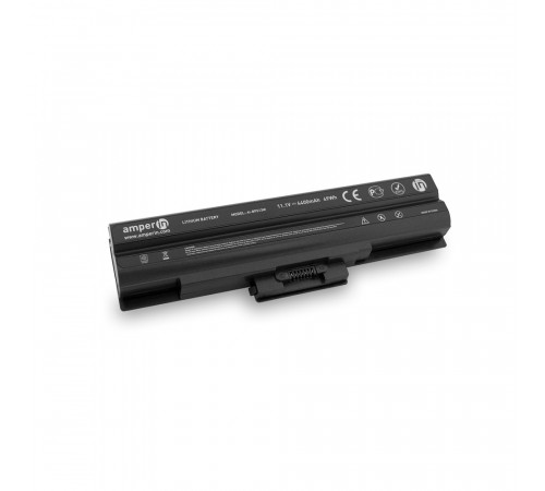 Аккумуляторная батарея Amperin для ноутбука Sony Vaio VGN, VPC Series 11.1V 4400mAh AI-BPS13W черная