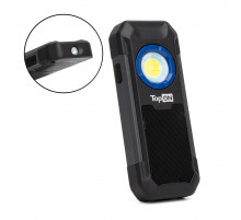 Аккумуляторный фонарь TopON TOP-MX055BT LED 5 Вт 550 лм 3.7 B 3 Ач 11.1 Втч Bluetooth колонка, дополнительный фонарь, магнитное крепление, крючок