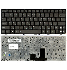 Клавиатура для ноутбука Asus Eee PC 1001, 1001PX, 1001HA, 1005, 1005HA, 1008, 1008HA черная, рамка черная