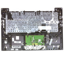 Клавиатура для ноутбука Asus B400, B400VC черная, верхняя панель в сборе