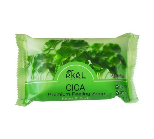 Ekel Мыло косметическое с экстрактом центеллы / Peeling Soap Cica, 150 г