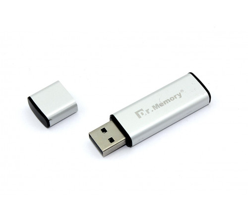 Флешка USB Dr. Memory 009 4Гб, USB 2.0, серебристый