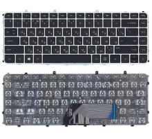 Клавиатура для ноутбука HP Envy 4-1000 Envy 6-1000 черная с серебристой рамкой